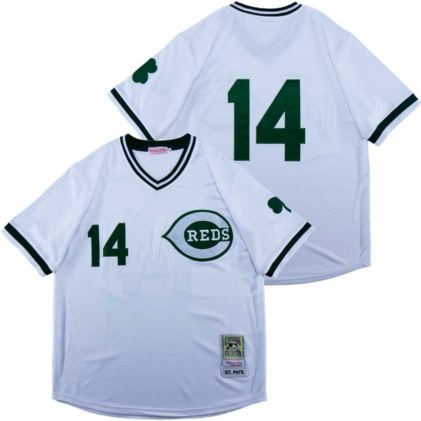 Reds 14 White St. Patrick's Day Jersey,We sell and wholesale Reds 14 White St. Patrick's Day Jersey on line form chian!